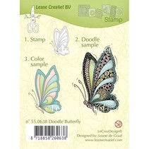 Klare stempler, Leane Creative, sommerfugl