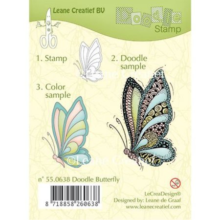 Leane Creatief - Lea'bilities Clear stempels, Leane Creatief, vlinder