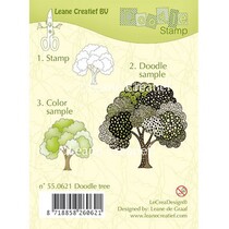Transparent Stempel, doodle Stempel: Baum