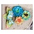 Prima Marketing und Petaloo Prima Flowers, flowers with leaves, 9 piece, 2:54 - 7cm