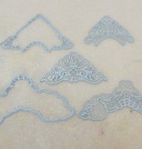 Marianne Design Corte e de estampagem estênceis, LR0281, Creatables, cantos de Petra