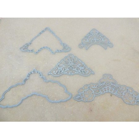 Marianne Design Cutting en embossing stencils, LR0281, Creatables, hoeken Petra's