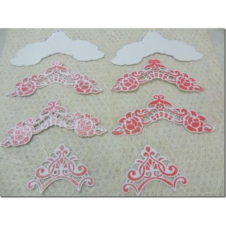 Marianne Design Corte e de estampagem estênceis, LR0281, Creatables, cantos de Petra