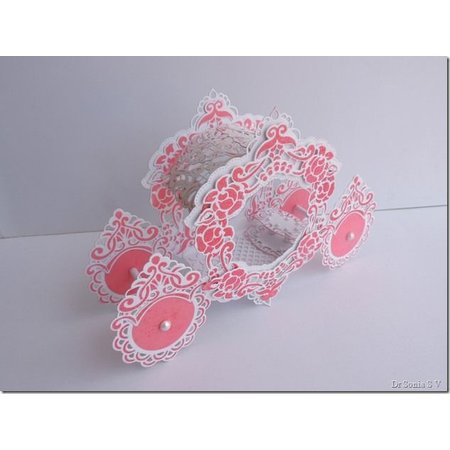 Marianne Design Corte e de estampagem estênceis, LR0281, Creatables, cantos de Petra