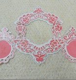 Marianne Design Corte e de estampagem estênceis, LR0281, Creatables, cantos de Petra