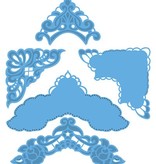 Marianne Design Kutte og prege sjablonger, LR0281, Creatables, Petra hjørner