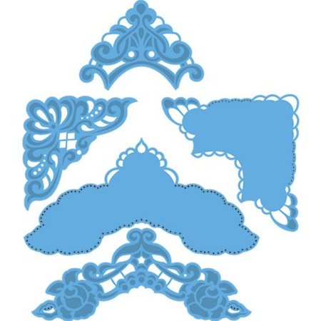 Marianne Design Kutte og prege sjablonger, LR0281, Creatables, Petra hjørner