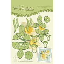 Leabilities, stamping - and embossing stencil, Daffodil