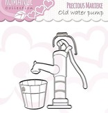 Precious Marieke Cutting en embossing stencils, Romance collectie, oude waterpomp