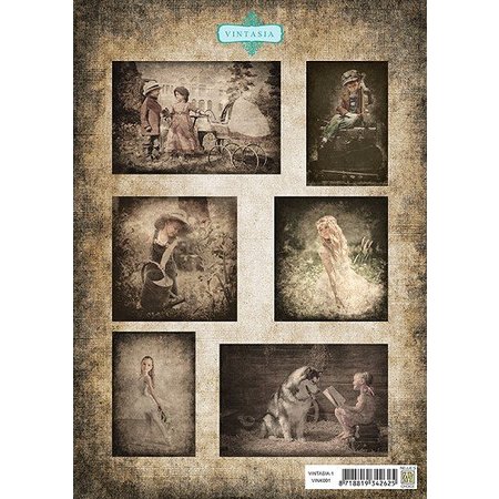 Nellie snellen Bilderbogen A4, Vintage Barn