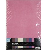 DESIGNER BLÖCKE  / DESIGNER PAPER Textile patterns, A4 paper set, 10 sheets Assortment