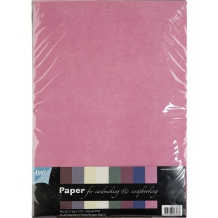 DESIGNER BLÖCKE  / DESIGNER PAPER Tekstil mønstre, A4-papir sæt, 10 ark Sortiment