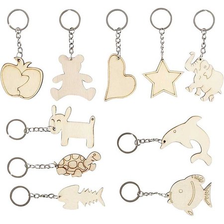 Objekten zum Dekorieren / objects for decorating Bastelset: 10 portachiavi, ciondolo cellulare