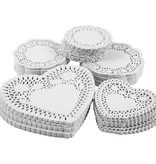 50 doilies in different forms with pretty patterns