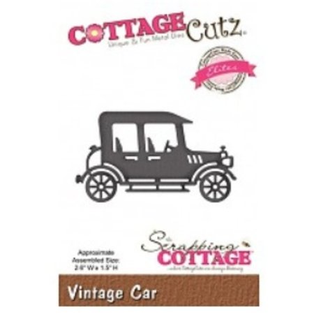 Cottage Cutz Skæring og prægning stencils, CottageCutz, Vintage Car
