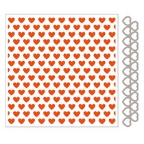 Embossingfolder + modèle de poinçon coeur