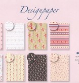 Joy!Crafts und JM Creation Designer Block par Joy Crafts, 16 feuilles, A4, Blooming Rose