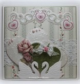 Joy!Crafts und JM Creation Designer Block par Joy Crafts, 16 feuilles, A4, Blooming Rose