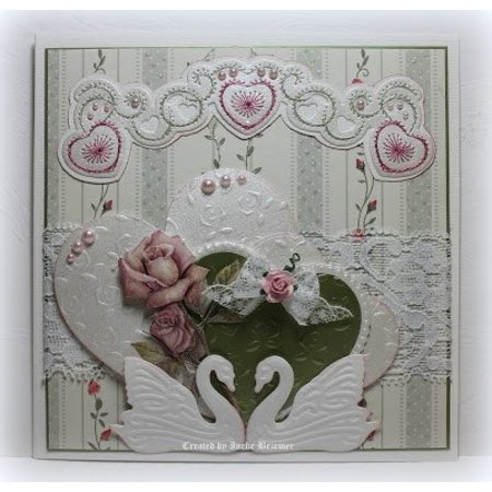 Joy!Crafts und JM Creation Designer Block par Joy Crafts, 16 feuilles, A4, Blooming Rose