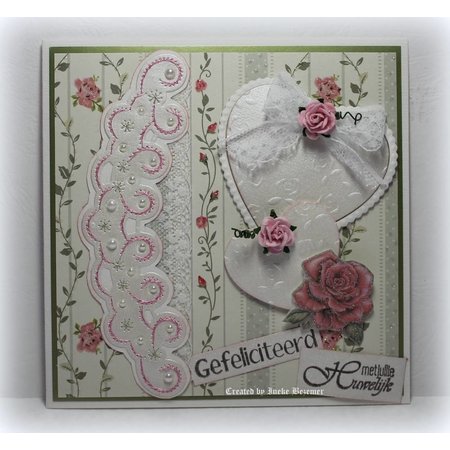 Joy!Crafts und JM Creation Designer Block av Joy Crafts, 16 ark, A4, Blooming Rose