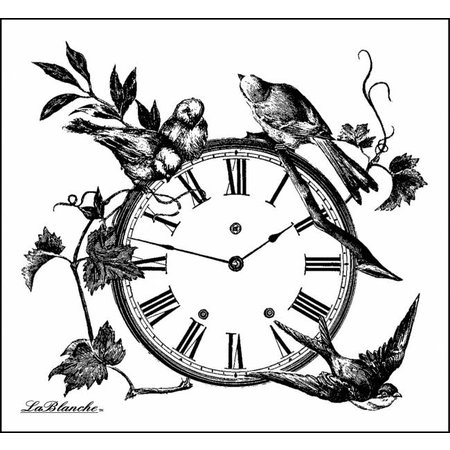 LaBlanche Lablanche Stamp: Relógio Floral