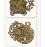 Embellishments / Verzierungen Ornamentos: Bo Coelho laser de corte de madeira prensada relógio