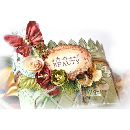 Scrapbooking ... Ornements, pièces en bois: Bella rouge