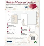 BASTELSETS / CRAFT KITS: Edeles af kort til festlige lejligheder, nygifte hvid