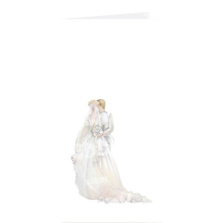 BASTELSETS / CRAFT KITS: Edeles di carte per occasioni festive, sposi novelli bianco