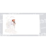 BASTELSETS / CRAFT KITS: Edeles Kartenset zu festliche Anlässe, Brautpaar weiss-schwarz