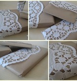 50 doilies in different forms with pretty patterns
