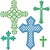 Spellbinders und Rayher Spellbinders, punching and embossing template Shapeabilities, crosses