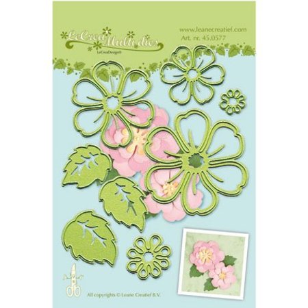 Leane Creatief - Lea'bilities Leabilities, stampaggio - e goffratura stencil, NMulti il ​​fiore fiore 008