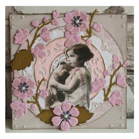 Leane Creatief - Lea'bilities Leabilities, stampaggio - e goffratura stencil, NMulti il ​​fiore fiore 008