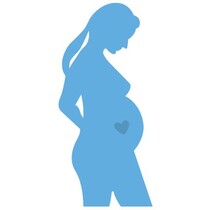 Skæring og prægning stencils, LR0348, Creatables - Pregnant