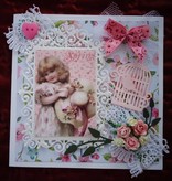 Joy!Crafts und JM Creation Bastel DICA: perfuração - e stencil estampagem, quadro superior e 3 cantos