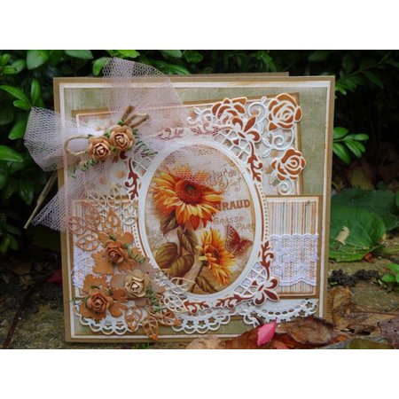 Joy!Crafts und JM Creation Oval the Bourbon lilies