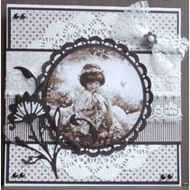 Embossing and Schneideshablone, decorative frame