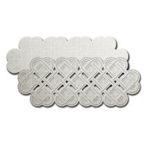 Spellbinder, stempling og Embossing Stencil, Shapeabilities grensen med hjerter