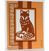 Spellbinders und Rayher Spellbinders, estampagem e gravação Stencil, Shapeabilitie Inspire fox