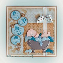 Ponsen - en embossing sjabloon: Thema van de baby