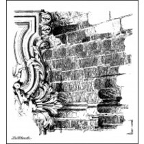 LaBlanche Stamp: mur de briques fond