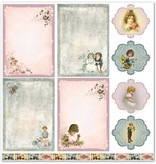 Designer Papier Scrapbooking: 30,5 x 30,5 cm Papier Designpapier "Kinder / Baby 4" Nostalgie Pur!