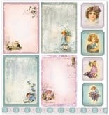 Designer Papier Scrapbooking: 30,5 x 30,5 cm Papier Papel de diseño "Niño / Bebé 5" Pur nostalgia!