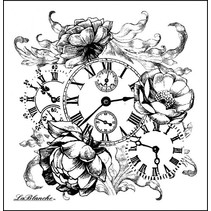 LaBlanche Stempel: romantische Uhr