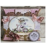 Marianne Design Corte e estampagem estênceis, LR0357, Creatables, borboletas de Miúdo