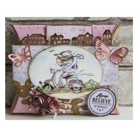 Marianne Design Corte e estampagem estênceis, LR0357, Creatables, borboletas de Miúdo
