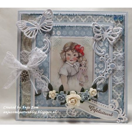 Marianne Design Corte e estampagem estênceis, LR0357, Creatables, borboletas de Miúdo