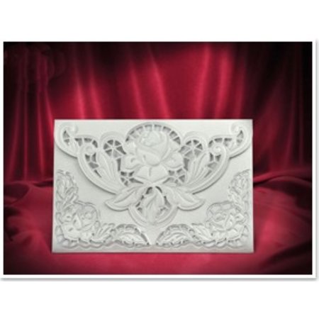 BASTELSETS / CRAFT KITS: 3 Carte exclusive Rose des enveloppes blanches +