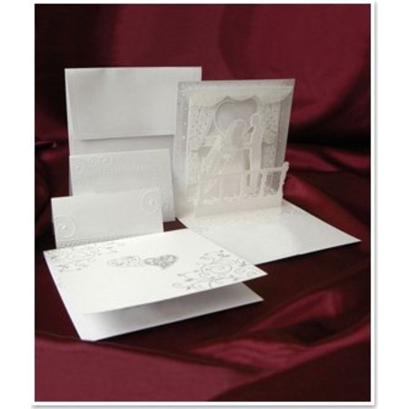 BASTELSETS / CRAFT KITS: ExclusivePop-Up Cartões de casamento pano de fundo